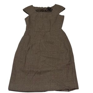 Banana republic PETITE Brown Sheath Dress - Classic Office Style